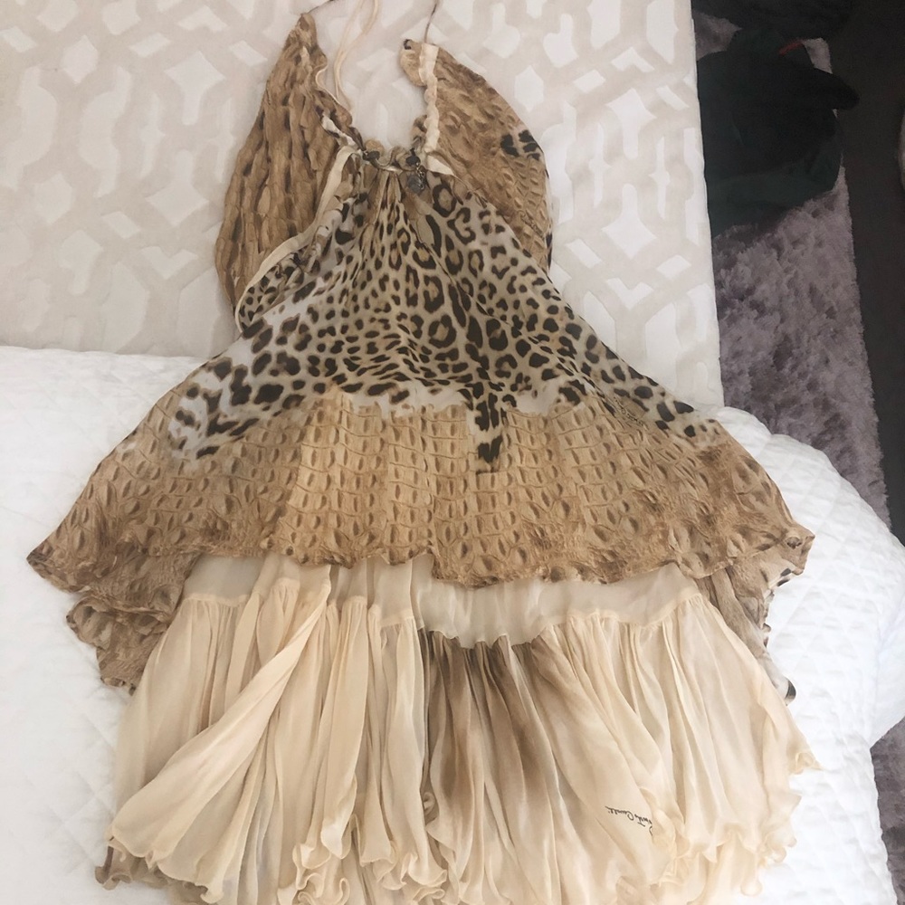 Authentic Roberto Cavalli halter dress